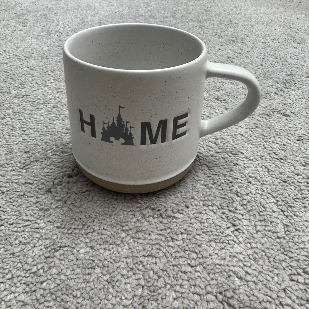 Disney Parks Homestead Collection Fantasyland Castle "Home" Speckled Ceramic Mug